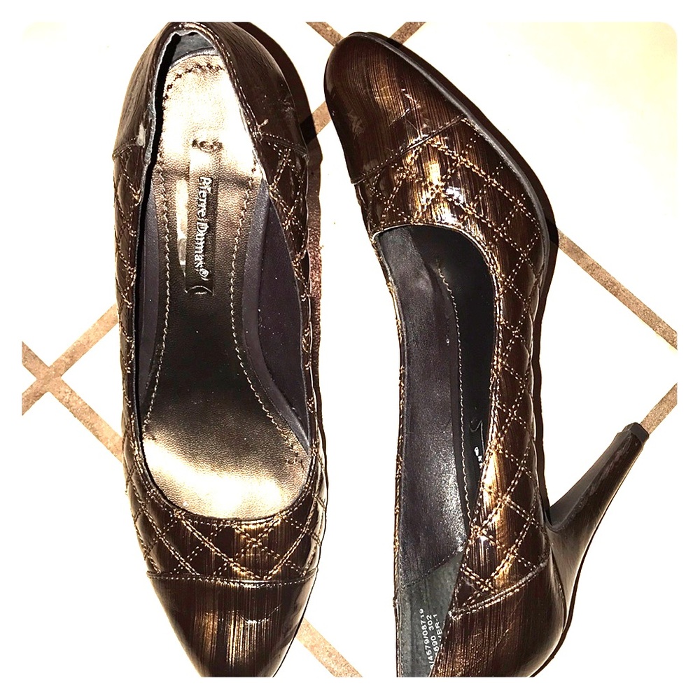 Brown/Goldish 2 1/2 inch heels